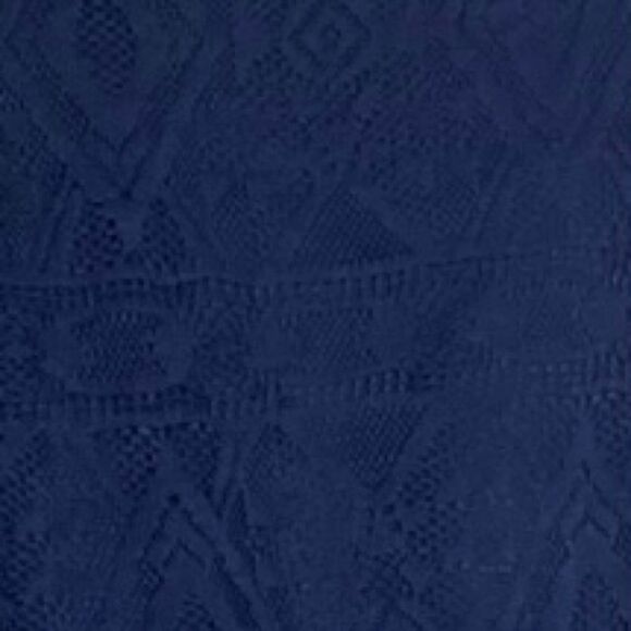 DB Established 1962 Wm’s Sz 14 Blue Lace Lined Kimono Pull Over Belt Dress - Picture 3 of 6